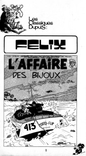 Félix (Tillieux, Héroïc Albums) - L'affaire des bijoux