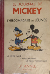 (Recueil) Mickey (Le Journal de) (1934) -3- 3ème année (du n°105 au n°156)