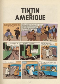 Extrait de Tintin (Historique) -3B40- Tintin en Amérique