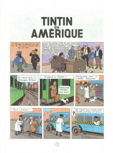 Extrait de Tintin (Historique) -3C4- Tintin en Amérique