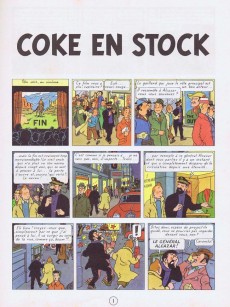 Extrait de Tintin (Historique) -19B39- Coke en stock