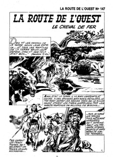 Extrait de La route de l'Ouest (Aventures et Voyages) -147- Le cheval de fer