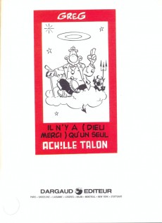 Extrait de Achille Talon -31b1986- Il n'y a (Dieu merci) qu'un seul Achille Talon