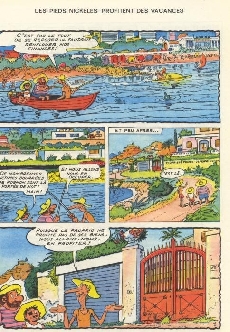 Extrait de Les pieds Nickelés (3e série) (1946-1988) -99- Les Pieds Nickelés profitent des vacances