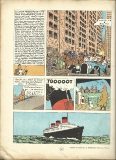 Extrait de Tintin (Historique) -3B21bis- Tintin en Amérique