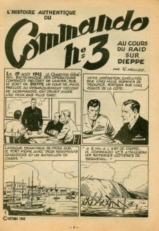 Extrait de Dynamic (Toni Cyclone - Artima) -128- L'Histoire authentique du Commando n° 3 au cours du raid sur Dieppe