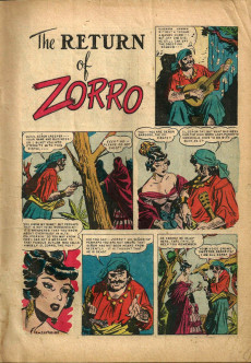 Extrait de Four Color Comics (2e série - Dell - 1942) -425- The Return of Zorro