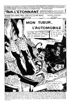 Extrait de L'Étonnant Spider-Man (Éditions Héritage) -62- Mon tueur, l'automobile !