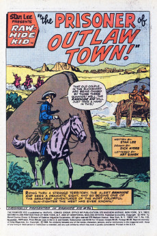 Extrait de Rawhide Kid Vol.1 (1955) -123- Trapped In Outlaw Town!