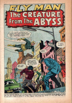 Extrait de Fly Man (Archie comics - 1965) -34- The Creature From the Abyss!