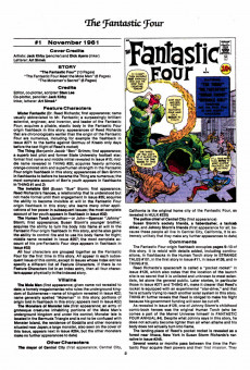 Extrait de The official Marvel Index to the Fantastic Four (1985) -1- Issue # 1