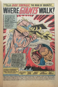 Extrait de Doc Savage Vol.1 (Marvel Comics - 1972) -6- Where Giants Walk!
