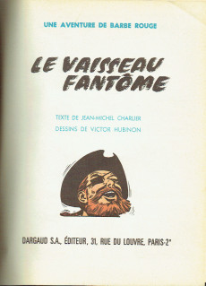 Extrait de Barbe-Rouge -6''- Le Vaisseau fantôme