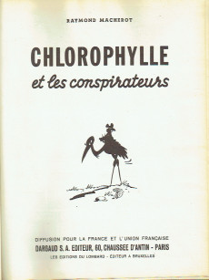 Extrait de Chlorophylle -2''- Chlorophylle et les conspirateurs