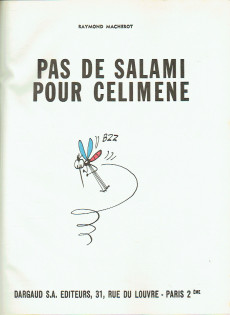 Extrait de Chlorophylle -3a'1966- Pas de salami pour Célimène