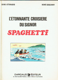 Extrait de Spaghetti -15'- L'étonnante croisière du Signor Spaghetti