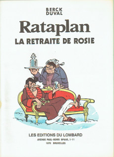 Extrait de Rataplan -813- La retraite de Rosie