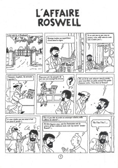 Extrait de Tintin - Pastiches, parodies & pirates -2003'- L'Affaire Roswell