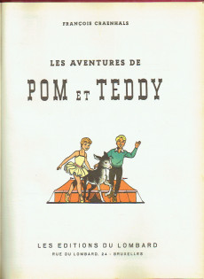 Extrait de Pom et Teddy -1''- Les aventures de Pom et Teddy
