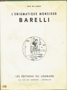 Extrait de Barelli -1'- L'énigmatique Monsieur Barelli