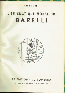 Extrait de Barelli -1a1961- L'énigmatique Monsieur Barelli