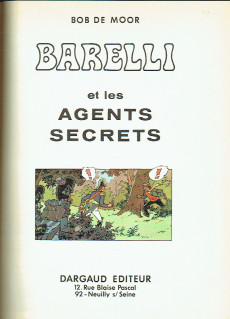 Extrait de Barelli -2'- Barelli et les agents secrets