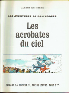 Extrait de Dan Cooper (Les aventures de) -11'- Acrobates du ciel