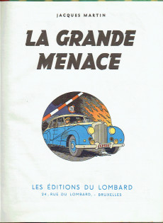 Extrait de Lefranc -1a'1957- La grande menace