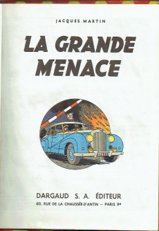 Extrait de Lefranc -1b'1957a- La grande menace