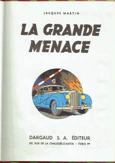 Extrait de Lefranc -1b1957a'- La grande menace