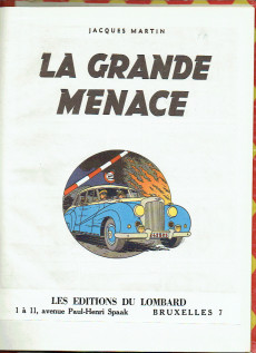 Extrait de Lefranc -1b1957a''- La grande menace