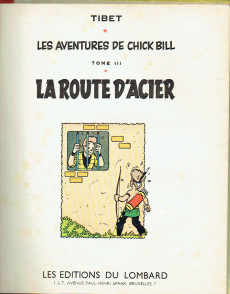 Extrait de Chick Bill (collection du Lombard) -3b59- La route d'acier