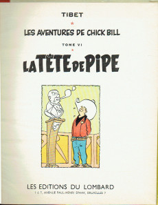 Extrait de Chick Bill (collection du Lombard) -6b'1959- La tête de pipe