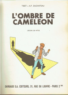 Extrait de Ric Hochet -4''- L'ombre de Cameleon