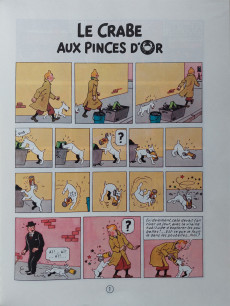 Extrait de Tintin (Historique) -9C8quater- Le crabe aux pinces d'or