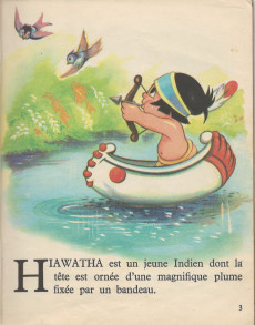 Extrait de Les albums Roses (Hachette) -17a1951- Hiawatha le petit indien