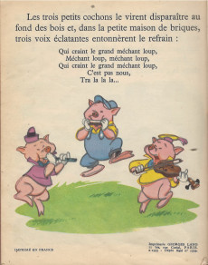 Extrait de Les albums Roses (Hachette) -13a1953- Trois petits cochons