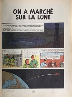 Extrait de Tintin (Historique) -17B12- On a marché sur la Lune