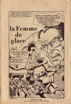 Extrait de Faucon Noir (Arédit - Publication Flash) -12- Firestorm : La femme de glace