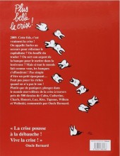 Verso de Charlie Hebdo - Une année de dessins -2009- Plus belle la crise !