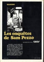 Verso de Sam Pezzo (Les enquêtes de) -2- Tome 2