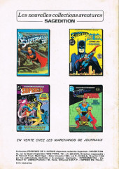 Verso de Superman (Sagédition - Présence de l'avenir) -RC09- Superman recherche Superman : futur antérieur