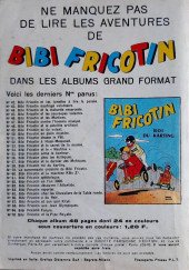 Verso de Bibi Fricotin (5e Série - SPE) (Album double) -7- Bibi Fricotin chercheur d'or - Bibi Fricotin et les faux tableaux