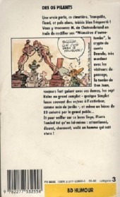 Verso de Pierre Tombal -4Poche- Des os pilants