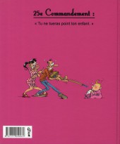 Verso de Les 40 commandements - Les 40 commandements des jeunes parents