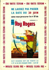 Verso de Roy Rogers, le roi des cow-boys (3e série - vedettes T.V) -9- Numéro 9