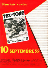 Verso de Tex-Tone (Impéria) -56- Tex tone et la fleche brisée