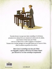 Verso de Marie Curie la scientifique aux deux prix Nobel
