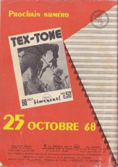 Verso de Tex-Tone (Impéria) -274- Double erreur