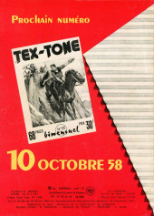 Verso de Tex-Tone (Impéria) -34- Tex-Tone et la fille du Lynx